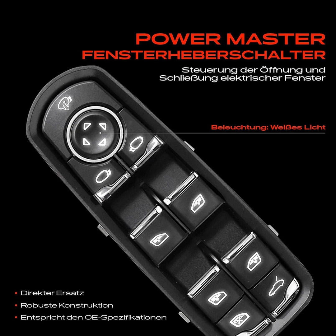 Fensterheber Schalter Taste Vorne Rechts Für C-a-y-e-n-n-e 92A Macan 95B P-a-n-a-m-e-r-a 970 2010-20