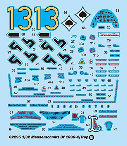 Trumpeter 02295 Modellbausatz Messerschmitt Bf 109G-2/Trop, Mittel