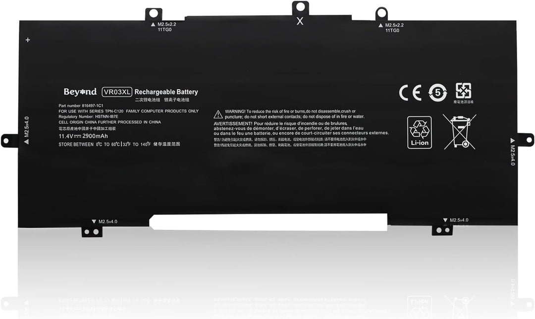 Beyond Ersatzakku Laptop-Akku für HP VR03XL, HSTNN-IB7E TPN-C120, Envy 13-d000 Envy 13-d000ng 13-D00