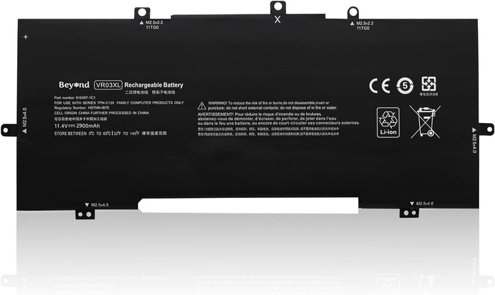 Beyond Ersatzakku Laptop-Akku für HP VR03XL, HSTNN-IB7E TPN-C120, Envy 13-d000 Envy 13-d000ng 13-D00