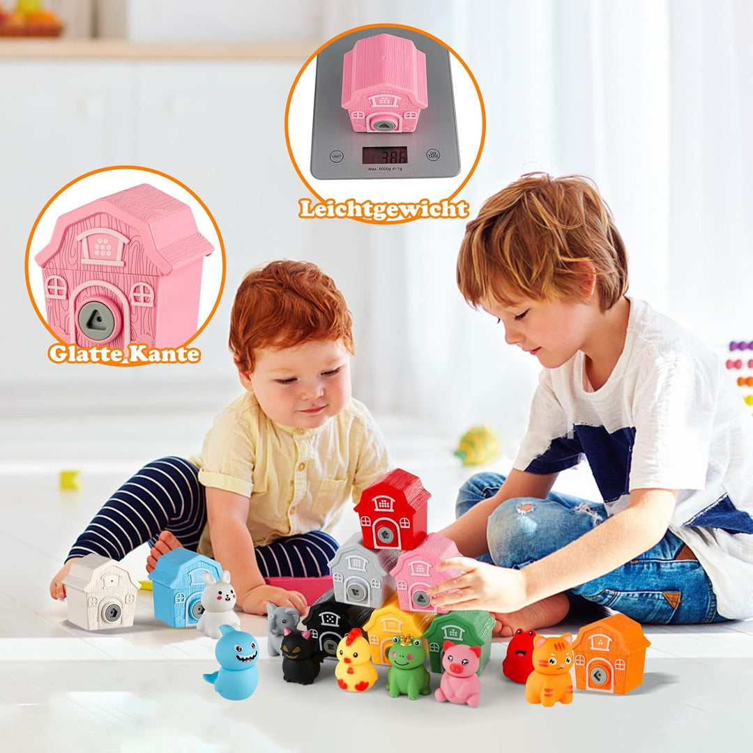 Grarain Spielzeug ab 3 Jahre Spiele ab 3 Jahren Montessori Geschenk Mädchen 3 Jahre Bauernhof Kinder