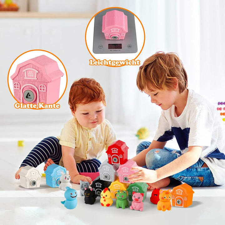 Grarain Spielzeug ab 3 Jahre Spiele ab 3 Jahren Montessori Geschenk Mädchen 3 Jahre Bauernhof Kinder