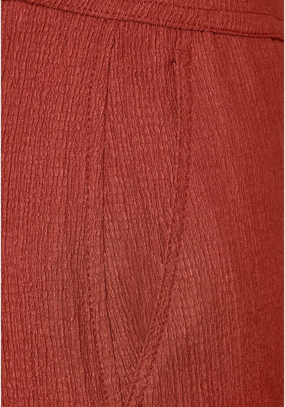 Street One Damen Loose Fit Hose mit Crincle 38W / 32L Foxy Red, 38W / 32L Foxy Red