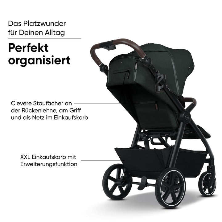 my junior® PLIA² | grosser Komfortbuggy mit Luftkammerreifen, Einhand-Faltmechanismus, einstellbare