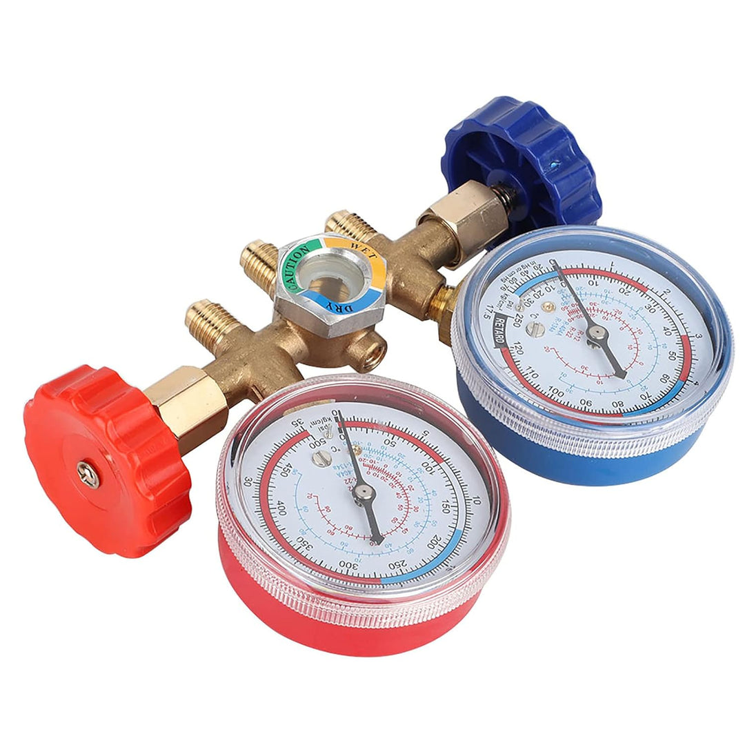 Vakuumpumpe Manifold Gauge Set, Fydun Kältemittel Klimaanlagen Werkzeuge AC Diagnose Manifold Anzeig
