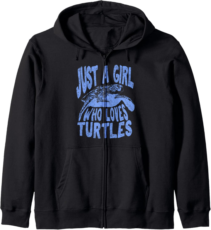 Sea Turtle Just A Girl Who Loves Turtles Women Girls Cute Kapuzenjacke