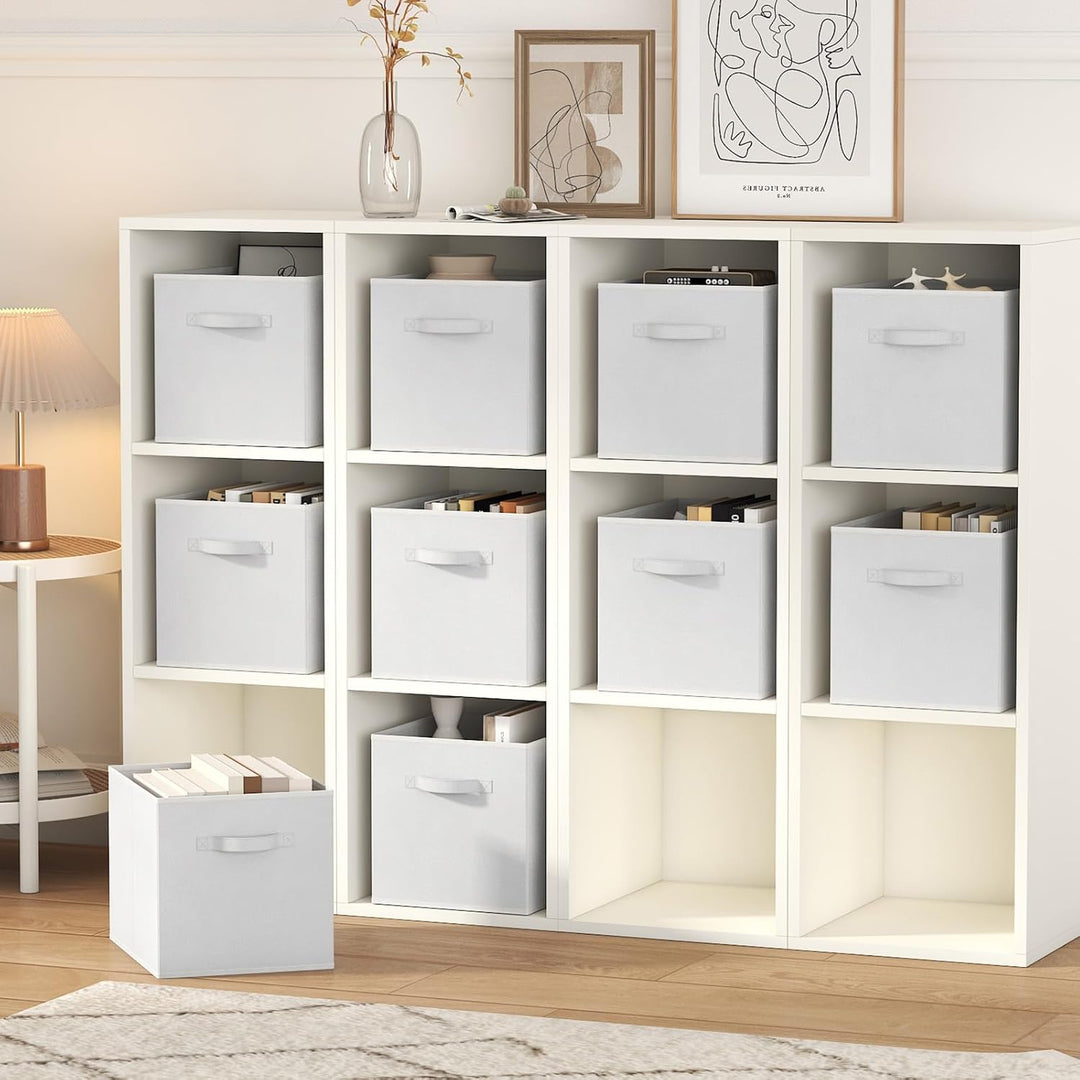 Lifewit Aufbewahrungsbox aus Stoff, 18L Faltbar Aufbewahrungswürfel Ordnungsboxen Aufbewahrung aus V