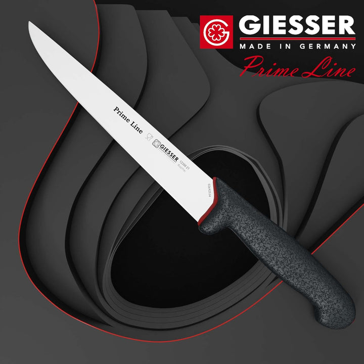 Giesser seit 1776 - Made in Germany - Stechmesser rutschfest PrimeLine, Klinge 21 cm, schwarz, schar