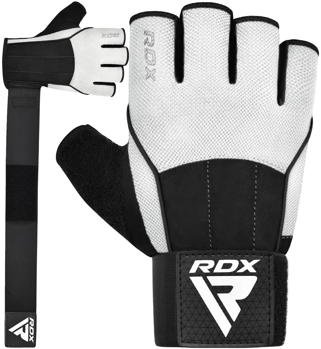 RDX Fitness Handschuhe, Trainingshandschuhe mit 3 Handgelenk-Stabilisierungsplatten, 15 Zoll Langer