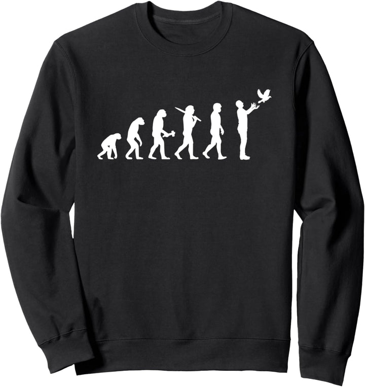 Brieftaubenzüchter Evolution Brieftauben Taubenzüchter Sweatshirt