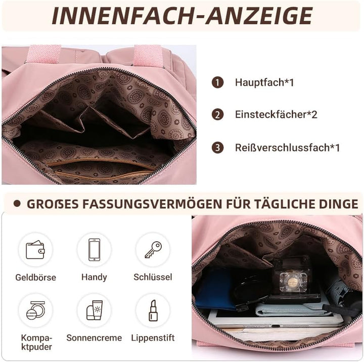 DIRRONA Elegant Damen Umhängetasche Gross Kapazität Handtasche Casual Reise Schultertasche Multi Tas