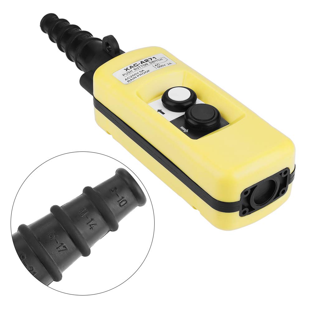 XAC-A271 Crane Kettenzug Push Control Button Switch Heben Anhänger Controller 2 Tasten