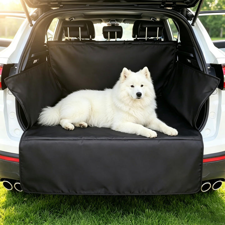 Kofferraumschutz Hund mit Seiten- und Ladekantenschutz, 185x105cm Universal Auto Kofferraum Hundedec