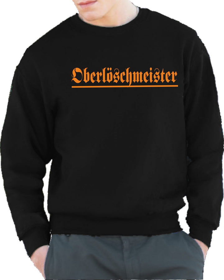 feuer1 Sweatshirt Black, Oberlöschmeister anstatt Ihr wisst Schon… - das Original, L
