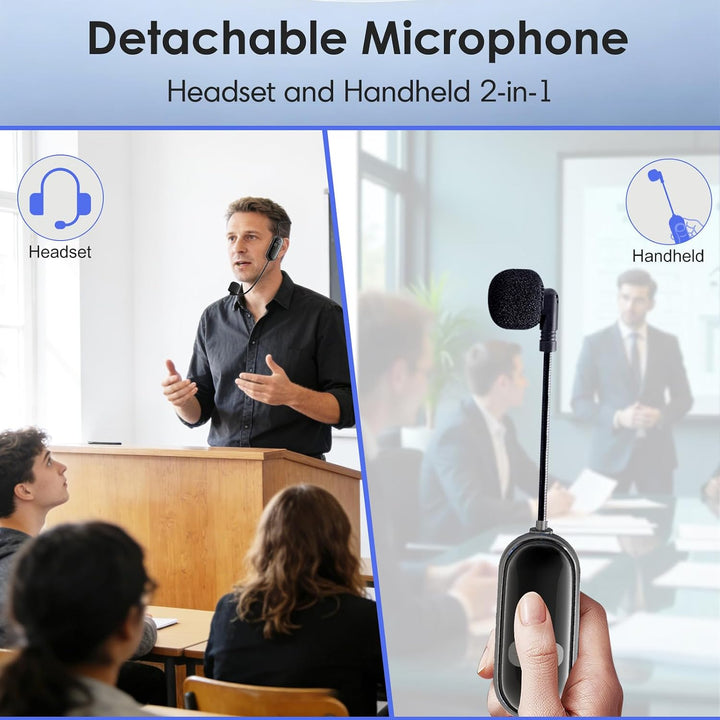 2,4GHz Drahtloses Microphone, USB-C Aufladung Kabelloses Mikrofonsystem