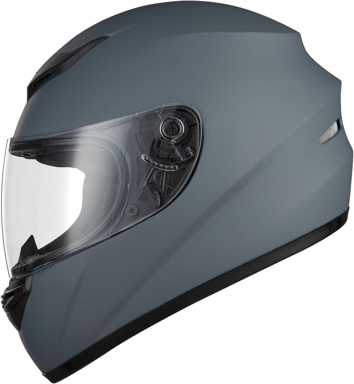 Favoto Motorradhelm Integralhelme für Erwachsene Vollvisierhelm Mopedhelm für Herren Damen Atmungsak