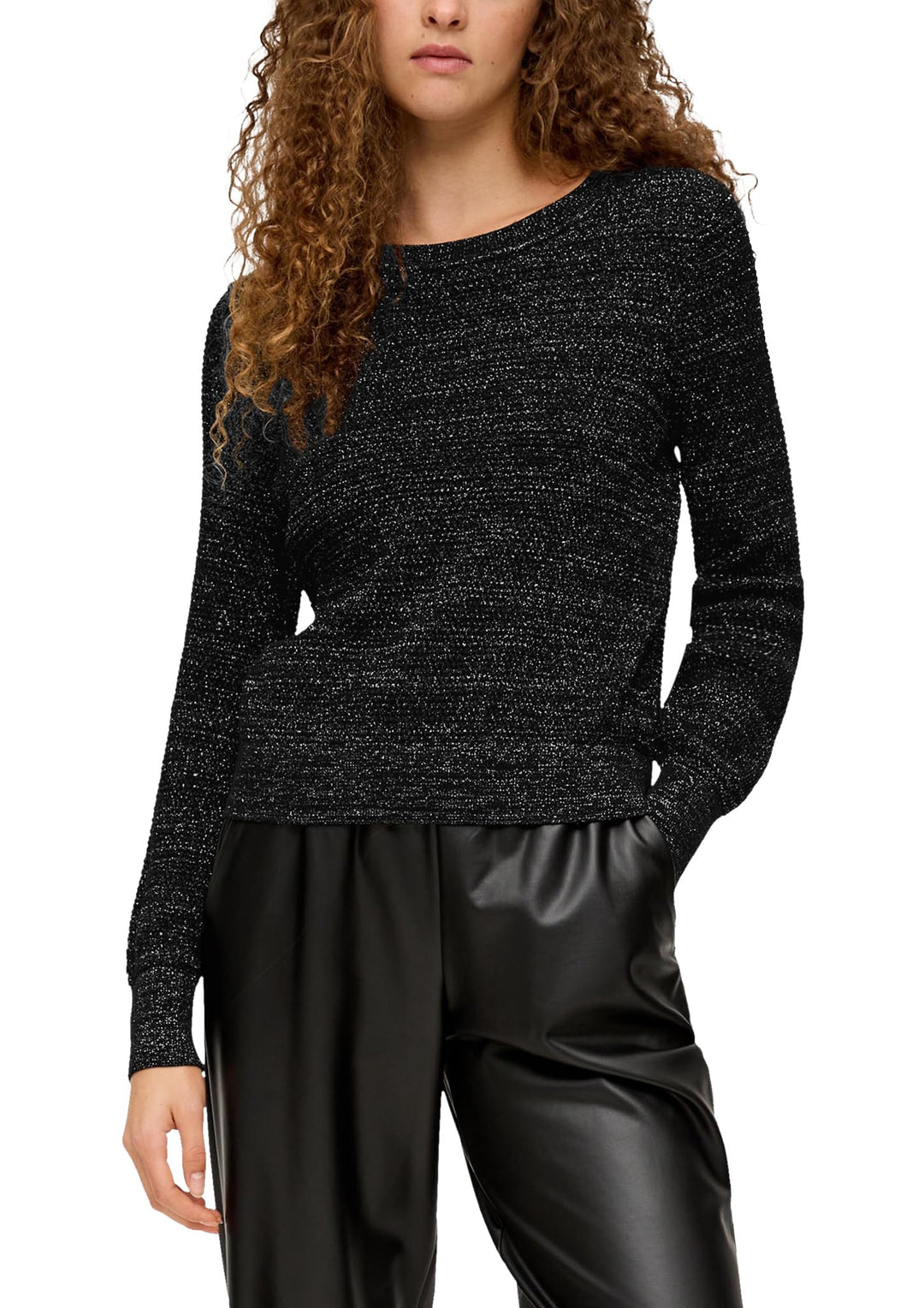 s.Oliver Damen Pullover mit Glitzergarn L 99w0, L 99w0