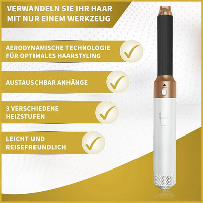 Tru Glow Airstyler, Haarstyler, Glato Airstyler, 5 in 1 Warmluftbürste