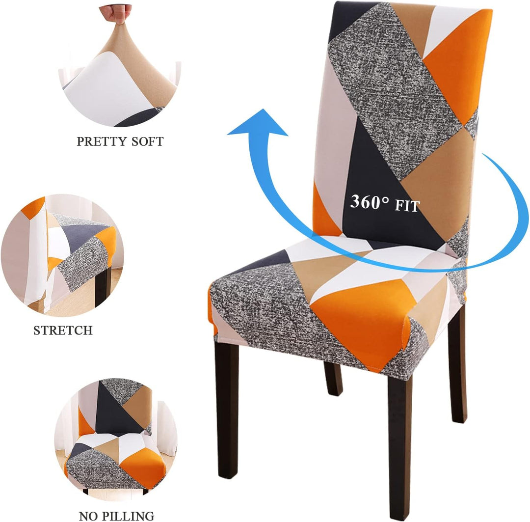 Lydevo Stuhlhussen 6er Set Stretch Moderne Stuhlhussen für Esszimmerstühle Stuhlhussen für Schwingst