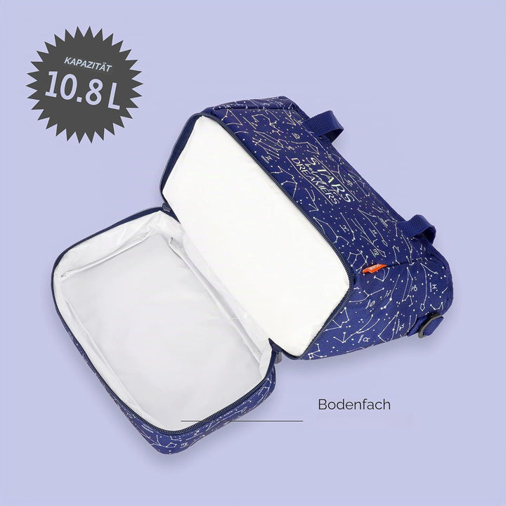 Legami - Lunchbag Stars, Isolierte Tasche für das Mittagessen, Geräumige Lunchbox 10,8 Liter, Verste