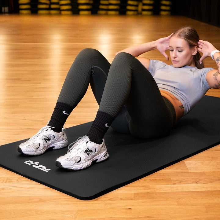 Fizyo Rutschfeste Yogamatte aus NBR-Schaum 190×100×1,5 cm – Extra Grosse Fitness- und Gymnastikmatte