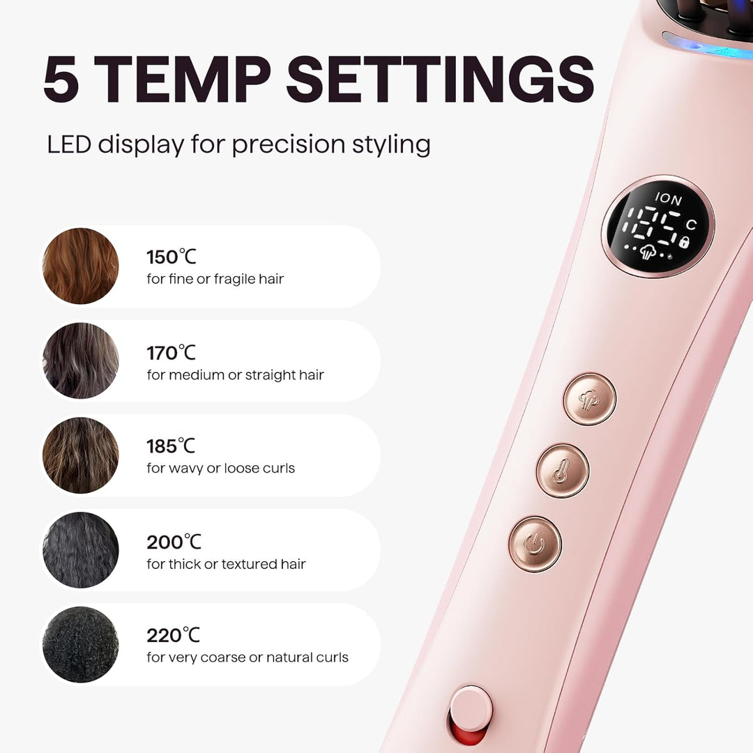 Wavytalk Glättbürste Steambrush Pro, 4-in-1 Dampf Haarglätter Bürste mit ionen technologie, doppelte