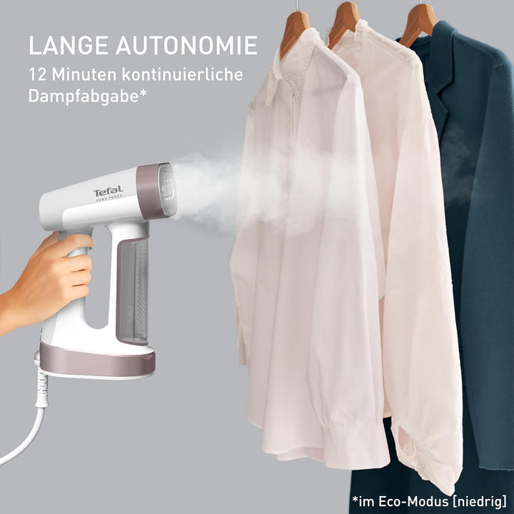 Tefal Pure Force 2-in-1 Dampfbürste, vertikal Dampfen, horizontal Bügeln, 12 Min. ununterbrochenen D