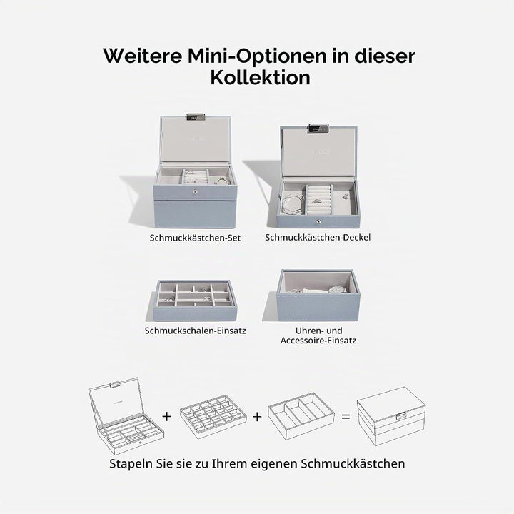 Stackers Altblau Mini Schmuckschatulle -2, Altblau