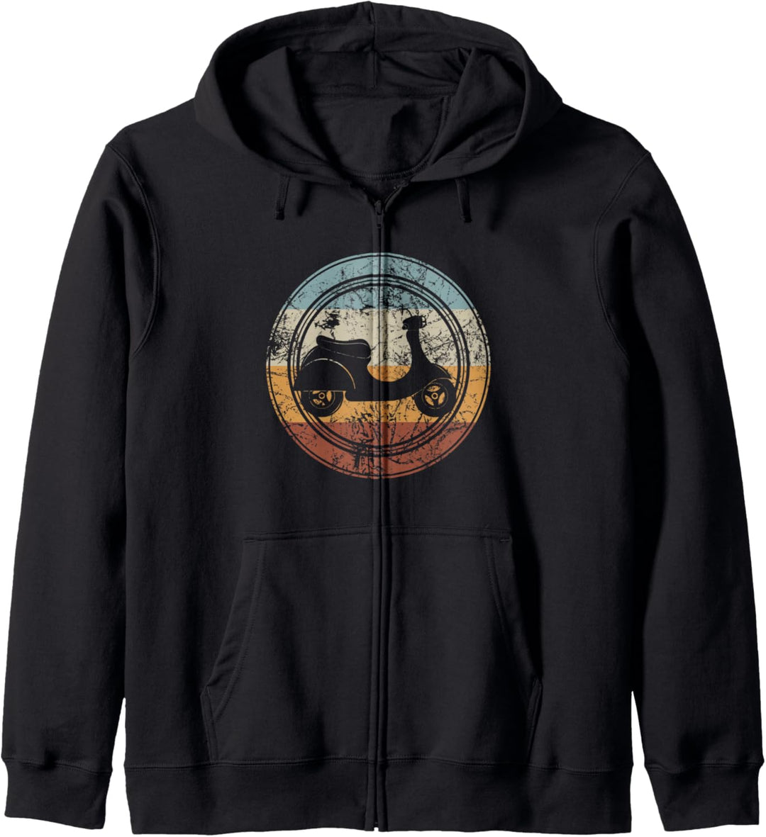 Roller Mofa Moped I Moped fahren Vintage Retro Kapuzenjacke
