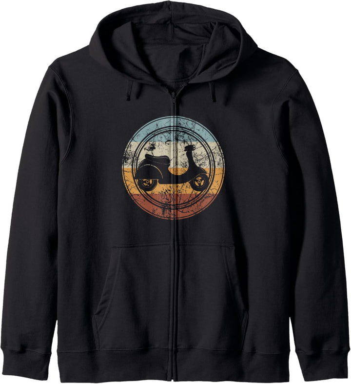 Roller Mofa Moped I Moped fahren Vintage Retro Kapuzenjacke