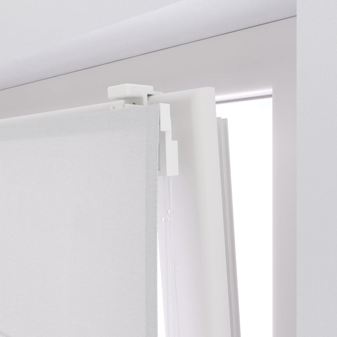 Raffrollo Easy Canvas - Weiss - 130 x 180 - Ohne Bohren - Klemmfix 130 x 180 cm Weiss, 130 x 180 cm