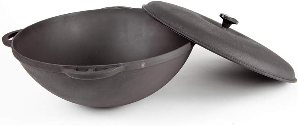 Kasan Asien aus Gusseisen mit Deckel Kazan Kessel Syton® (10 Liter), 10 Liter