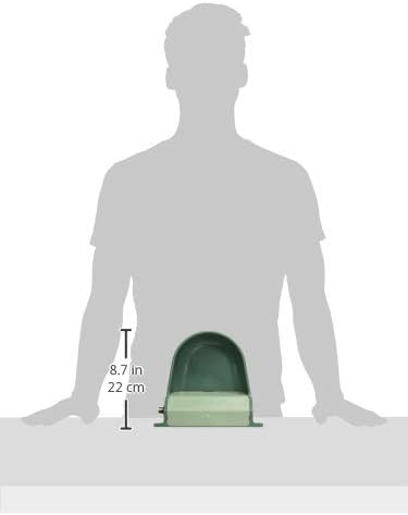 Ferplast 71982099 Trinkbrunnen Spring für Hunde, Masse: 24.5 x 22.5 x 10 cm, grün