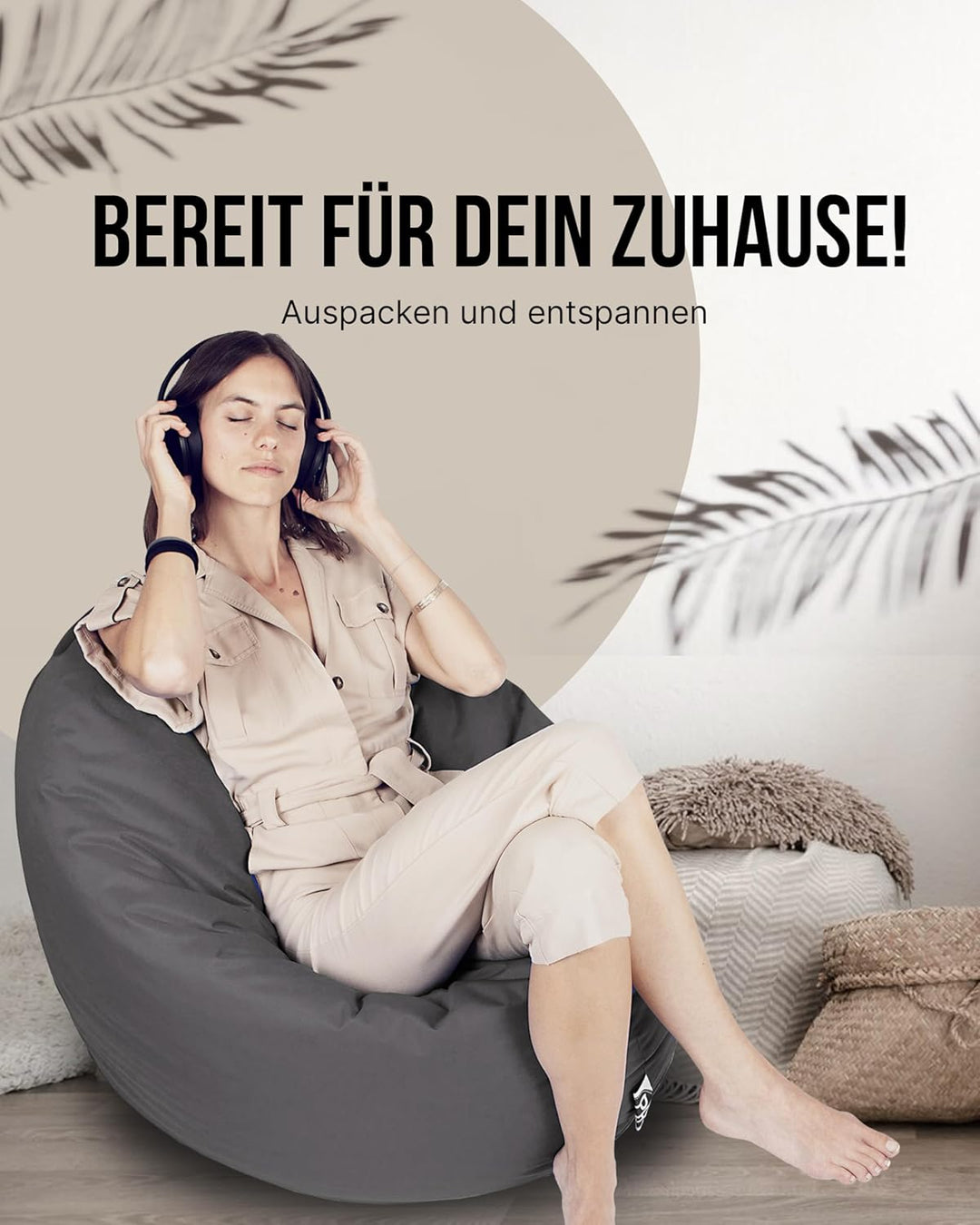 PATCH HOME Sitzsack 2 in 1 Sitzkissen Bodenkissen für Erwachsene &amp; Kinder - Gaming mit Füllung Kisse