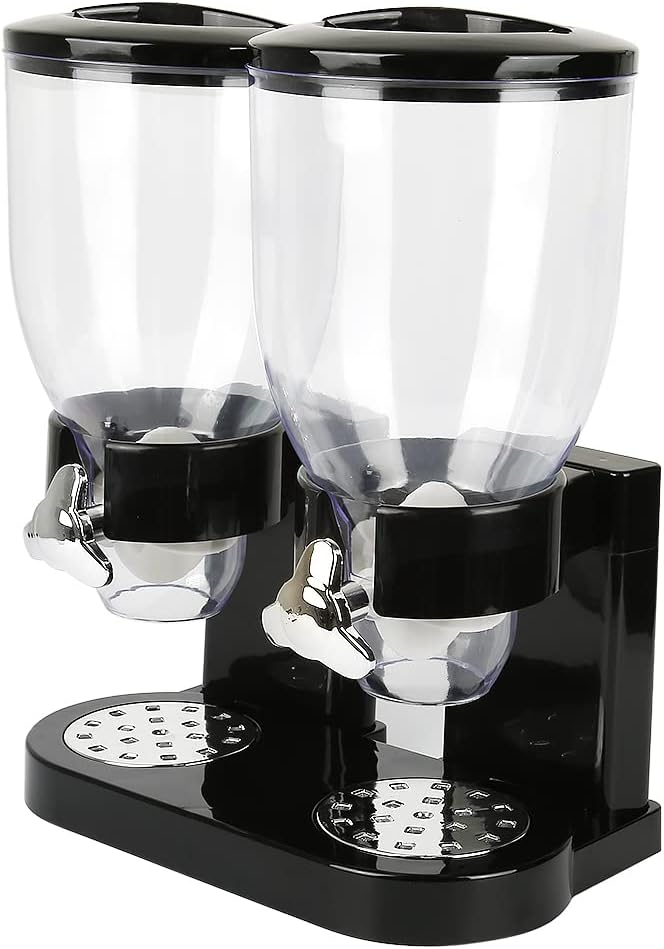 Cornflakes & Süssigkeiten, Müslispender doppelt, mit Portionierer, Cerealienspender, Cornflakes Spen