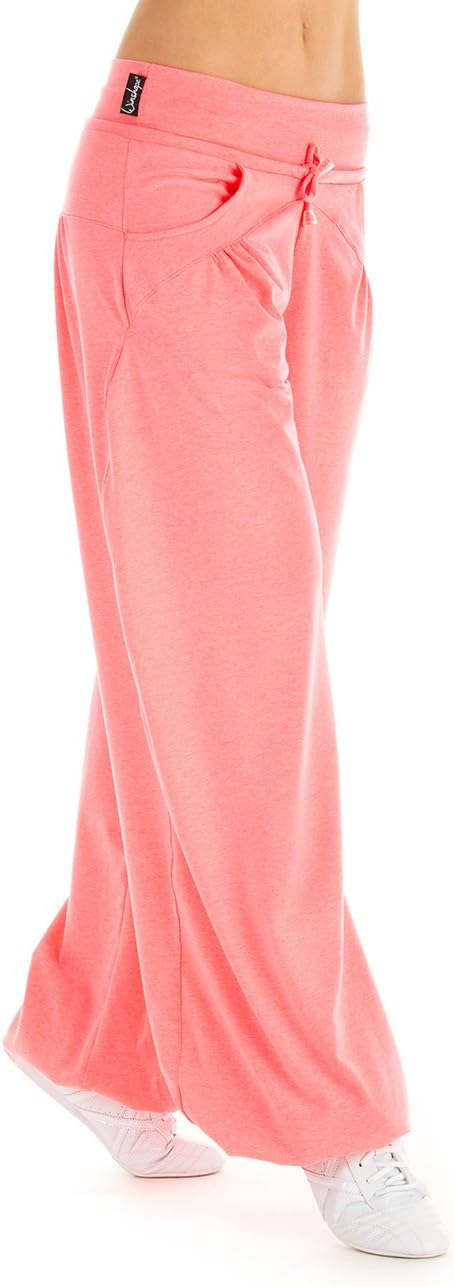 WINSHAPE Damen Trainingshose Dance Fitness Freizeit Sport L Neon-coral, L Neon-coral