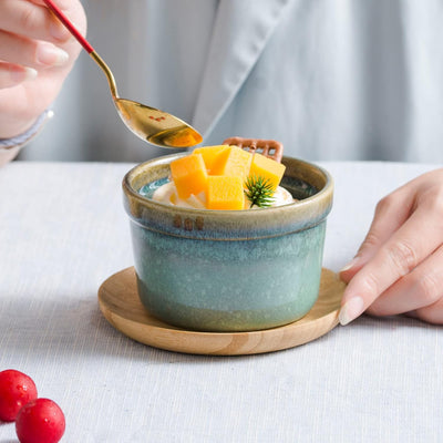 4er Set Soufflé Förmchen, Creme Brulee Schälchen, Pastetenform, Kleine Auflaufformen, Mini Auflauffo
