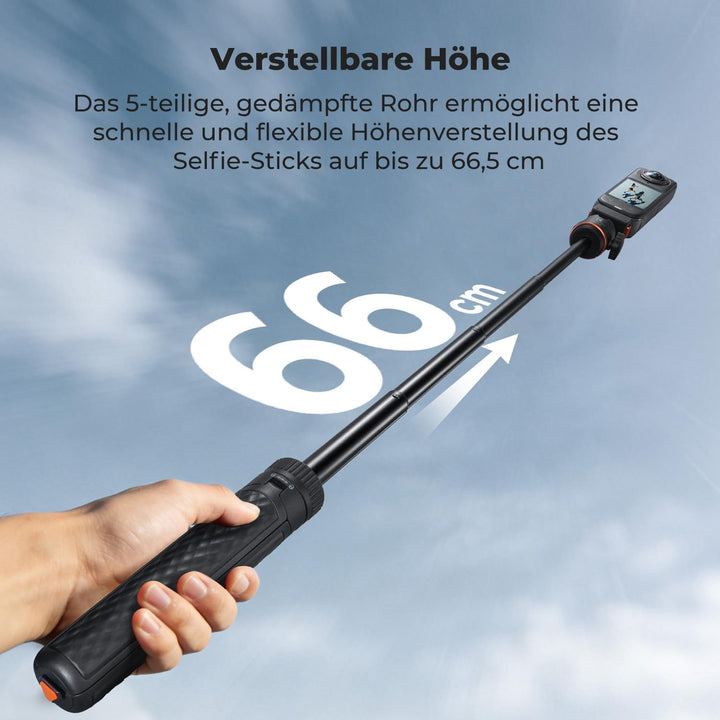 K&F CONCEPT Magnetisches Schnellwechsel-Stativ für Insta360 Ace Pro 2, 66cm Selfie Stick MIni Stativ