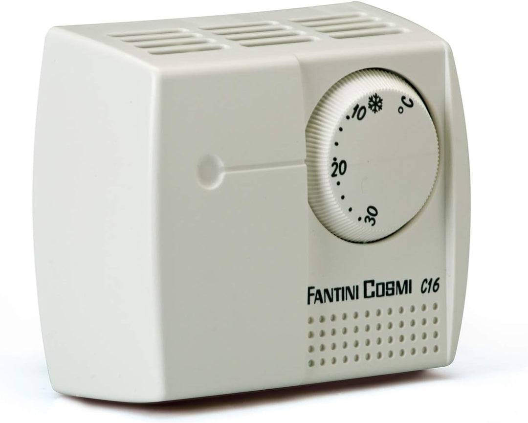 Fantini Cosmi Thermostat elektromechanisch A Dehnung von Gas, weiss, C16 Standard, Standard