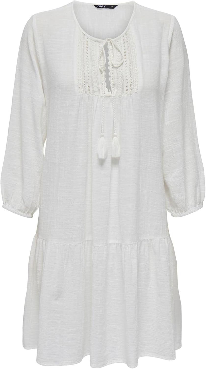 Only Damen Kleid 15219922 XS Cloud Dancer, XS Cloud Dancer