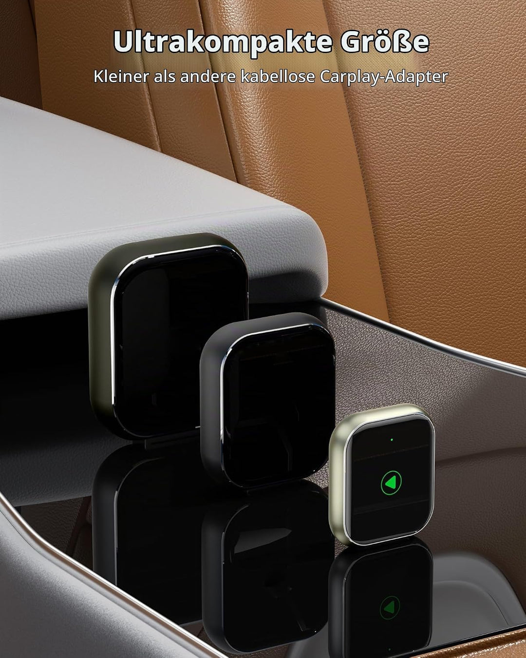 Mini Wireless CarPlay Geräte mit Auto GPS Navigation – Musikwiedergabe und Telefonieren, Umrüstung v