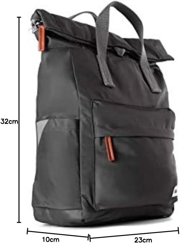 Roka London Canfield B Small Sustainable Nylon Backpack Graphit, Graphit