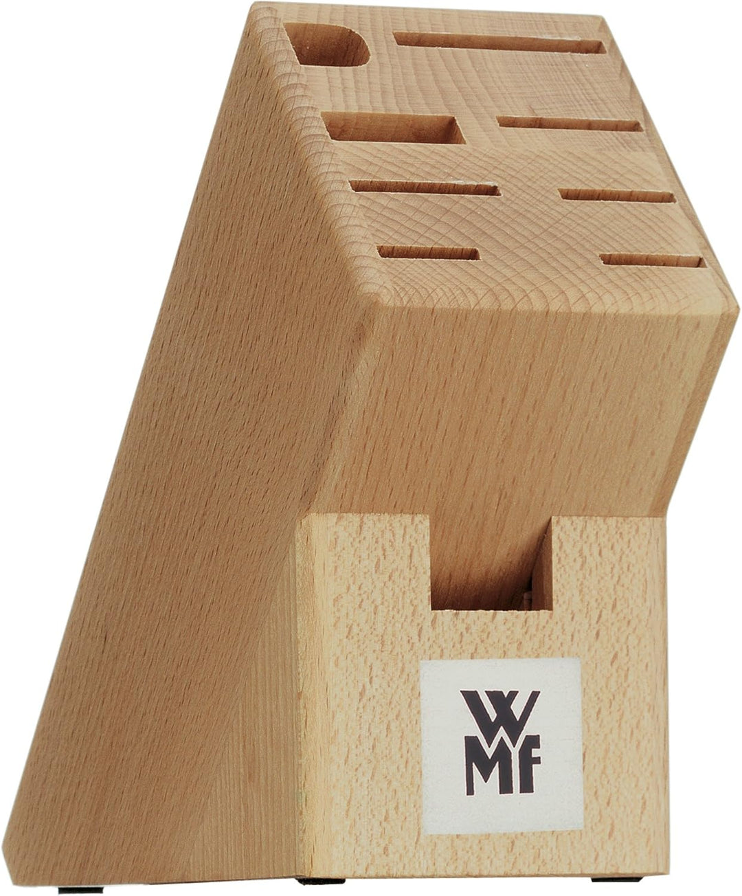 WMF Classic Line Messerblock mit Messerset 7-teilig, bestückt, 5 Messer, Wetzstahl, Buchenholz-Block