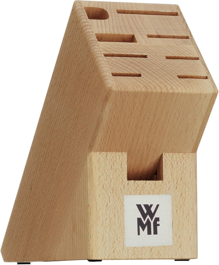 WMF Classic Line Messerblock mit Messerset 7-teilig, bestückt, 5 Messer, Wetzstahl, Buchenholz-Block