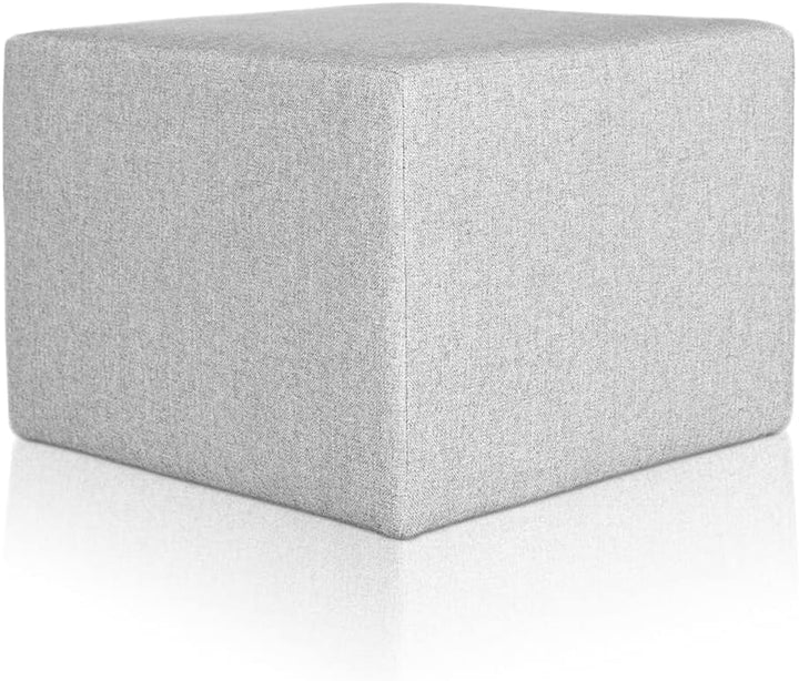Deshome Pouf hocker Fussstütze 63x63x44 cm Wasserabweisender Stoff: Modernes Design Pouf für Sofa Wo
