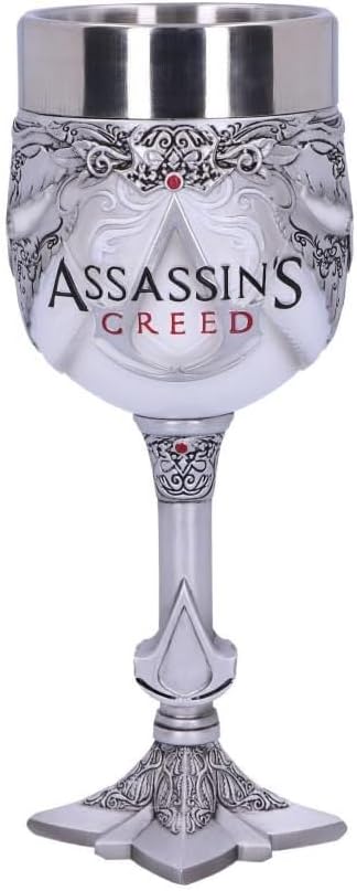 Nemesis Now Creed weisser Spielkelch, aus Kunstharz mit Edelstahl, B5297S0, mehrfarbig