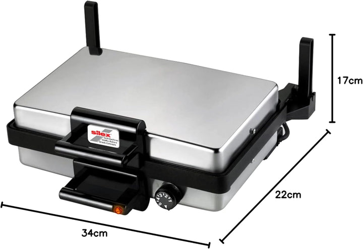 SILEX 610.15.004 Multigrill Kontaktgrill Silber + Kasserrolle Bratpfanne Toaster