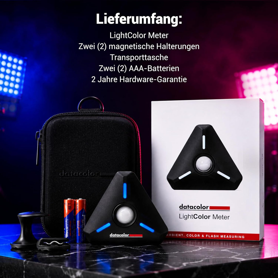 Datacolor LightColor Meter – Bluetooth-fähiges Licht- & Farbtemperaturmessgerät für Fotografie, Vide