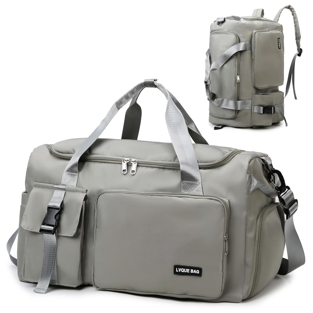Sporttasche Damen Herren 42L Reisetasche mit Schuhfach Nassfach Wasserdicht Trainingstasche Travel D