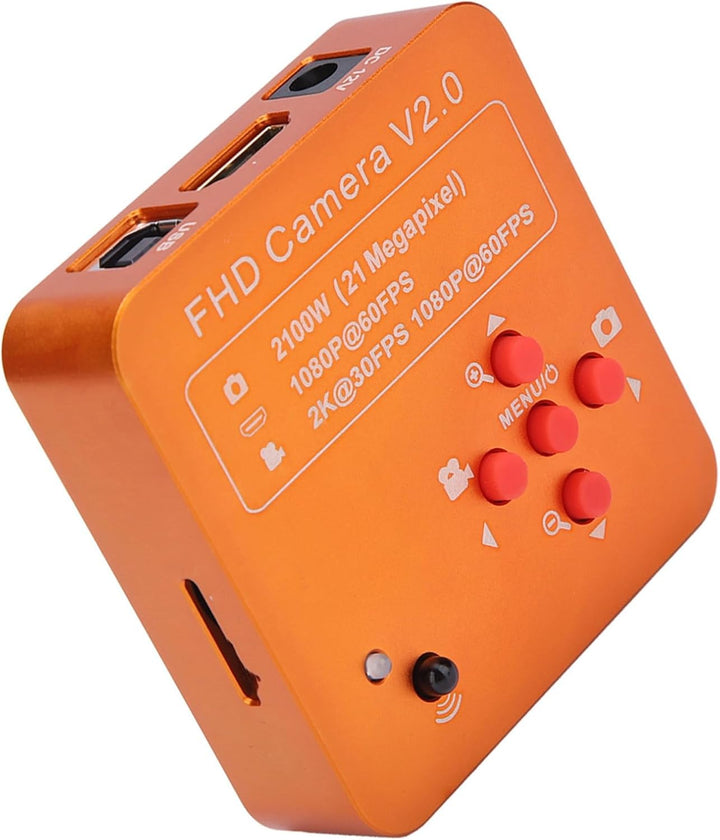 Mikroskop Kamera, Industrie Mikroskop Kamera Set 21MP HDMI USB TF C-Mount 2K 1080P HD Videokamera 22